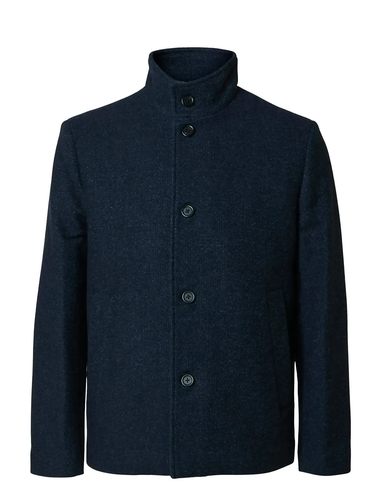 SELECTED Slhrainar Wolle Blend Jacke Noos Navy - XXL - Herren