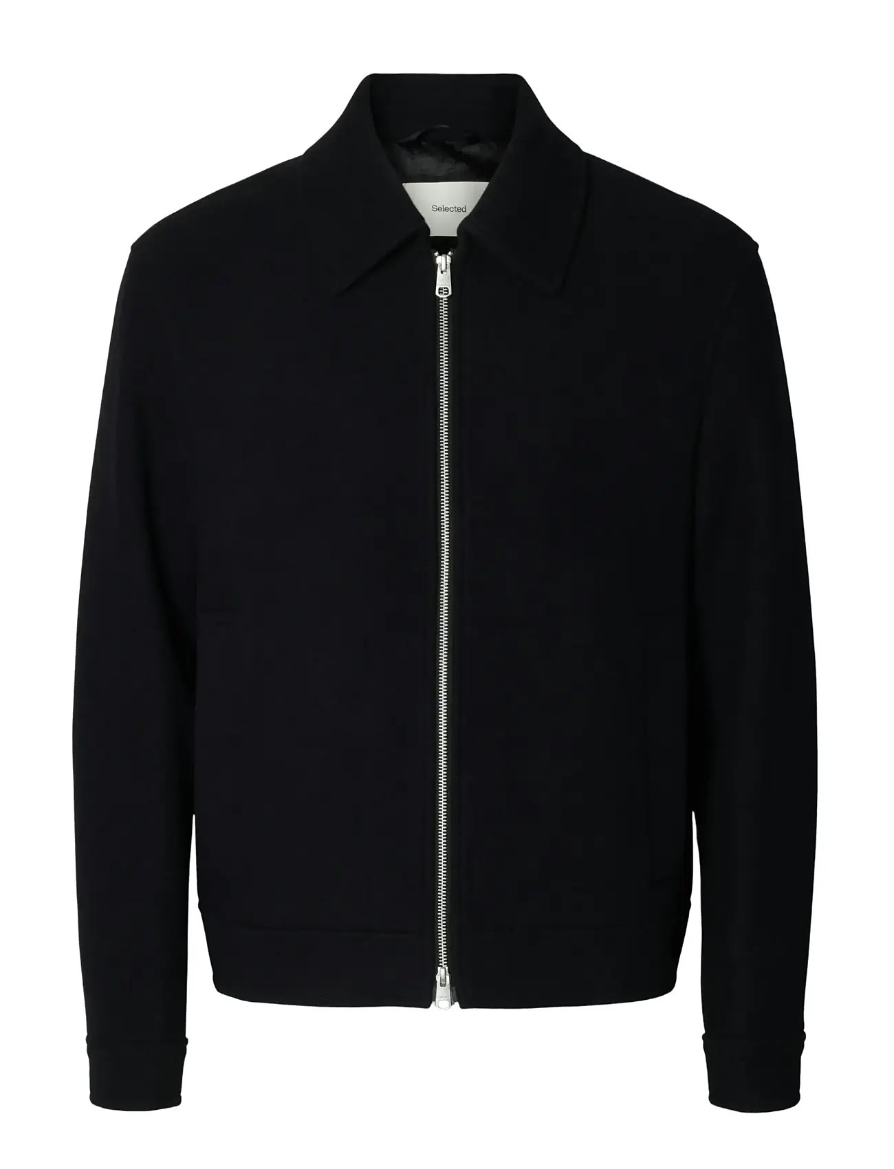 SELECTED Slmphilip Wolle Blend Jkt Noos Schwarz - S - Herren
