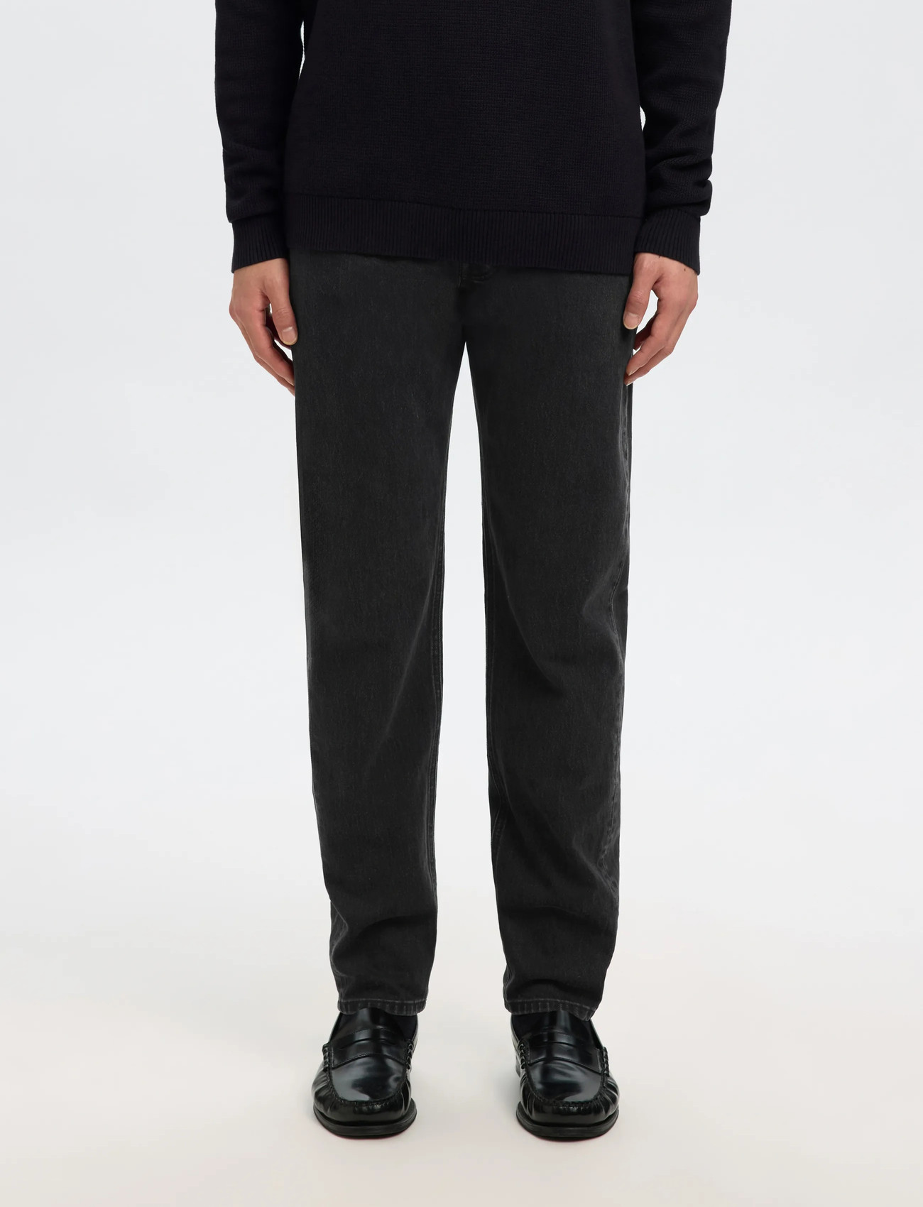 Selected Slh175-Slim Ben Kori Jeans Noos, 34 x 32, Black, Jeans > Smalle, Herre