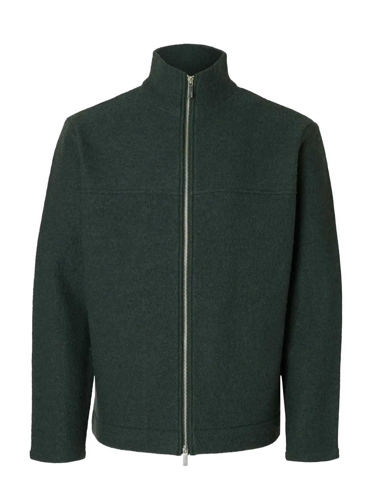 SELECTED Slhnealy Ls Knit Full Zip Cardigan Khaki - XL - Herren