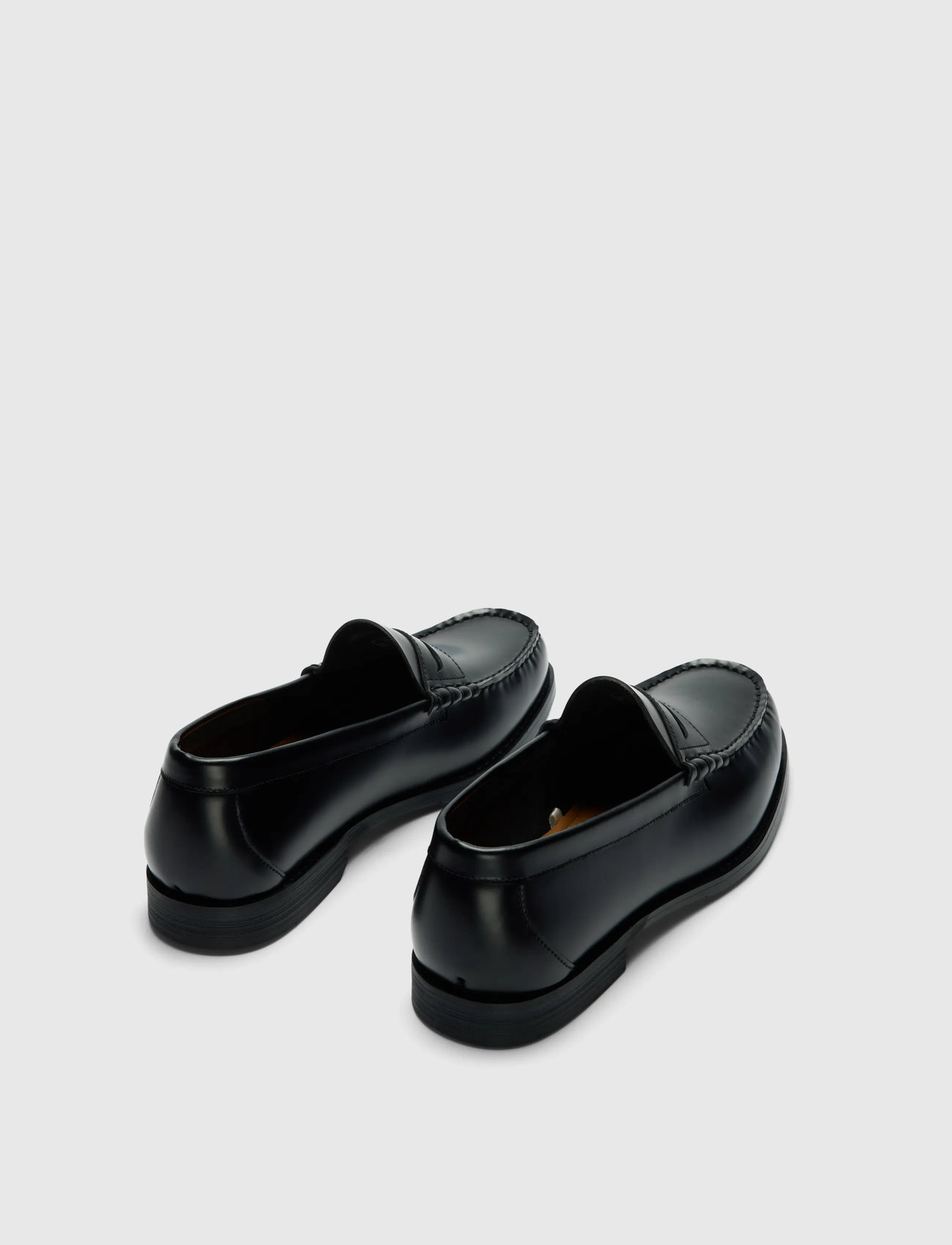 Selected Slmbilly Leather Penny Loafer, 41, Black, Sko > Hyttesko, Herre