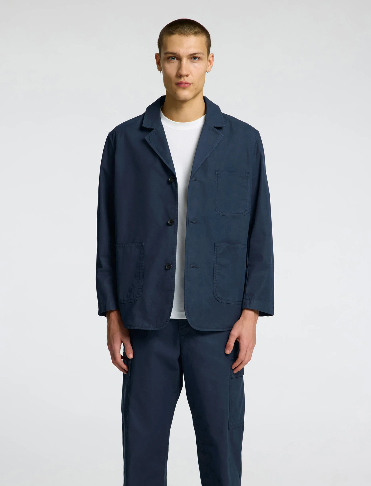 Selected Slhregular-Declan Blazer Ex, XXL, Navy, Blazere > Enkeltradede Blazere, Herre