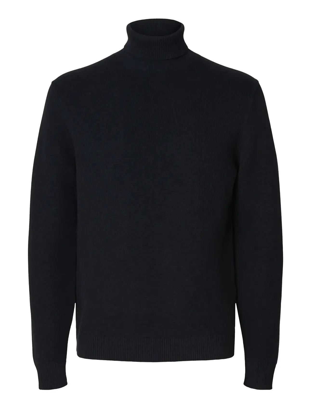 SELECTED Slhdane Ls Knit Structure Roll Neck Noos Schwarz - XL - Herren