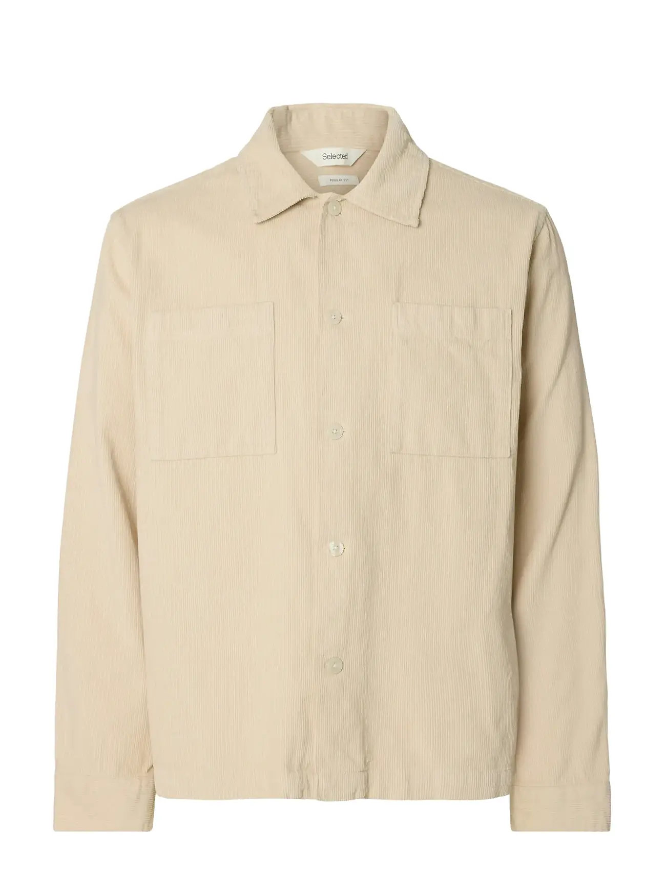 SELECTED Slhregtate Cord Overshirt Beige - XXL - Herren