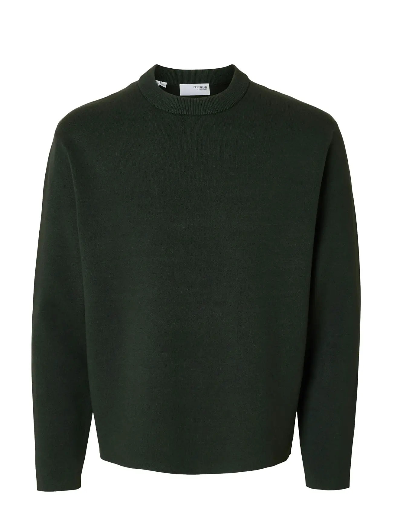SELECTED Slmteller Fn Crew Neck Noos Khaki - XXL - Herren