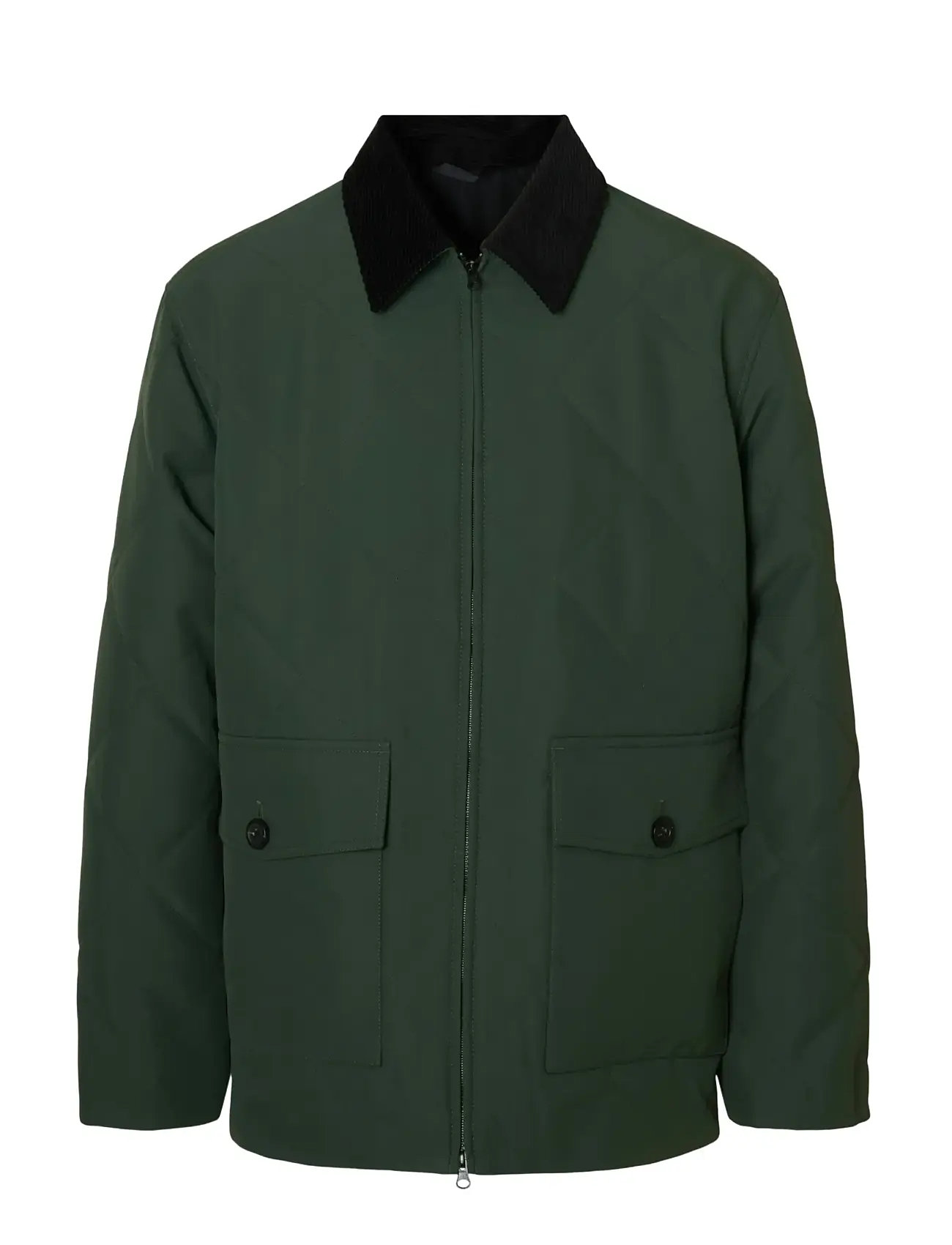SELECTED Slhcarlos Quilted Jkt Grün - S - Herren