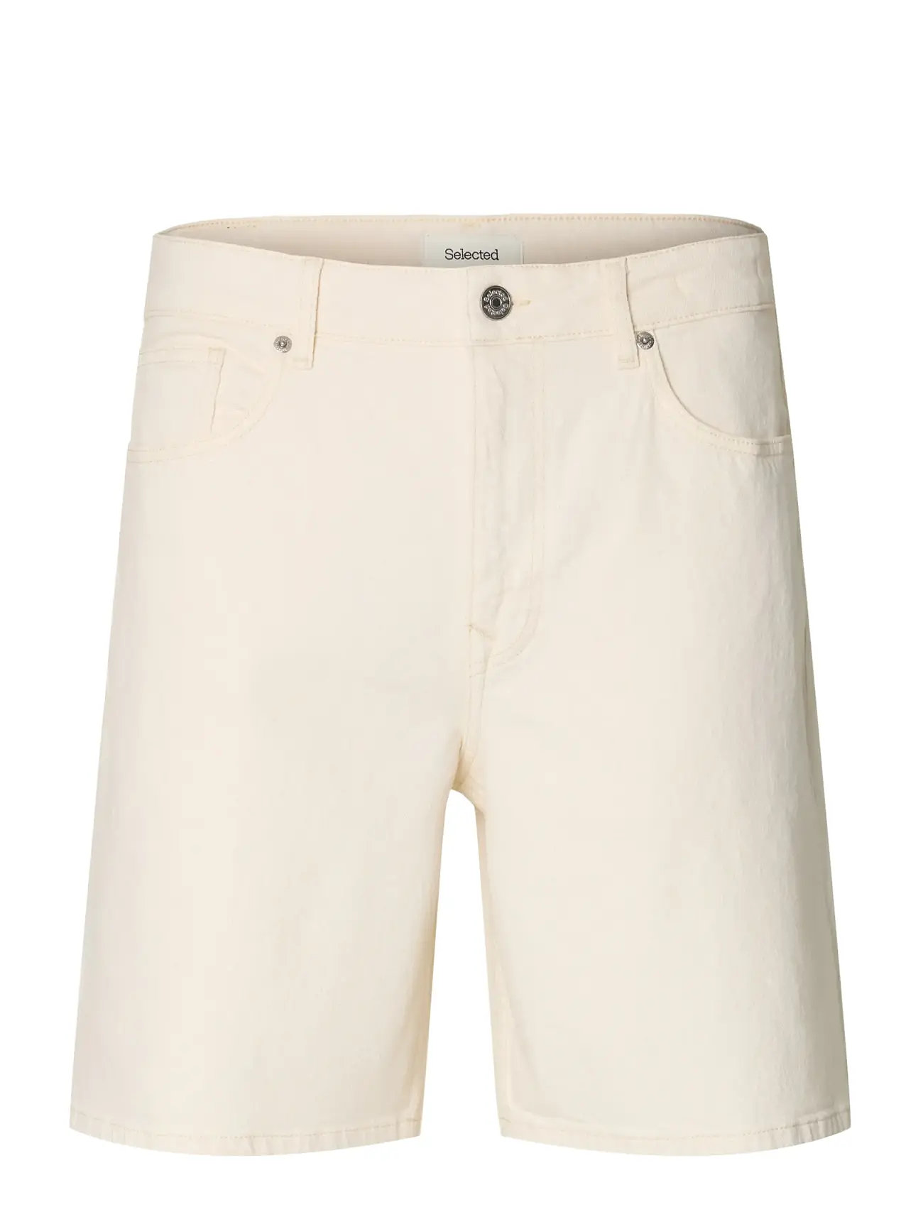 SELECTED Slhloose Alex Summer Ecru 611 Dnm Shorts Cream - XXL - Herren