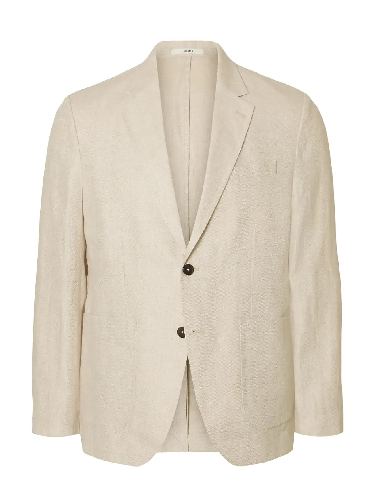 SELECTED Slmreg-Charles Linen Blz Noos Beige - 52 - Herren