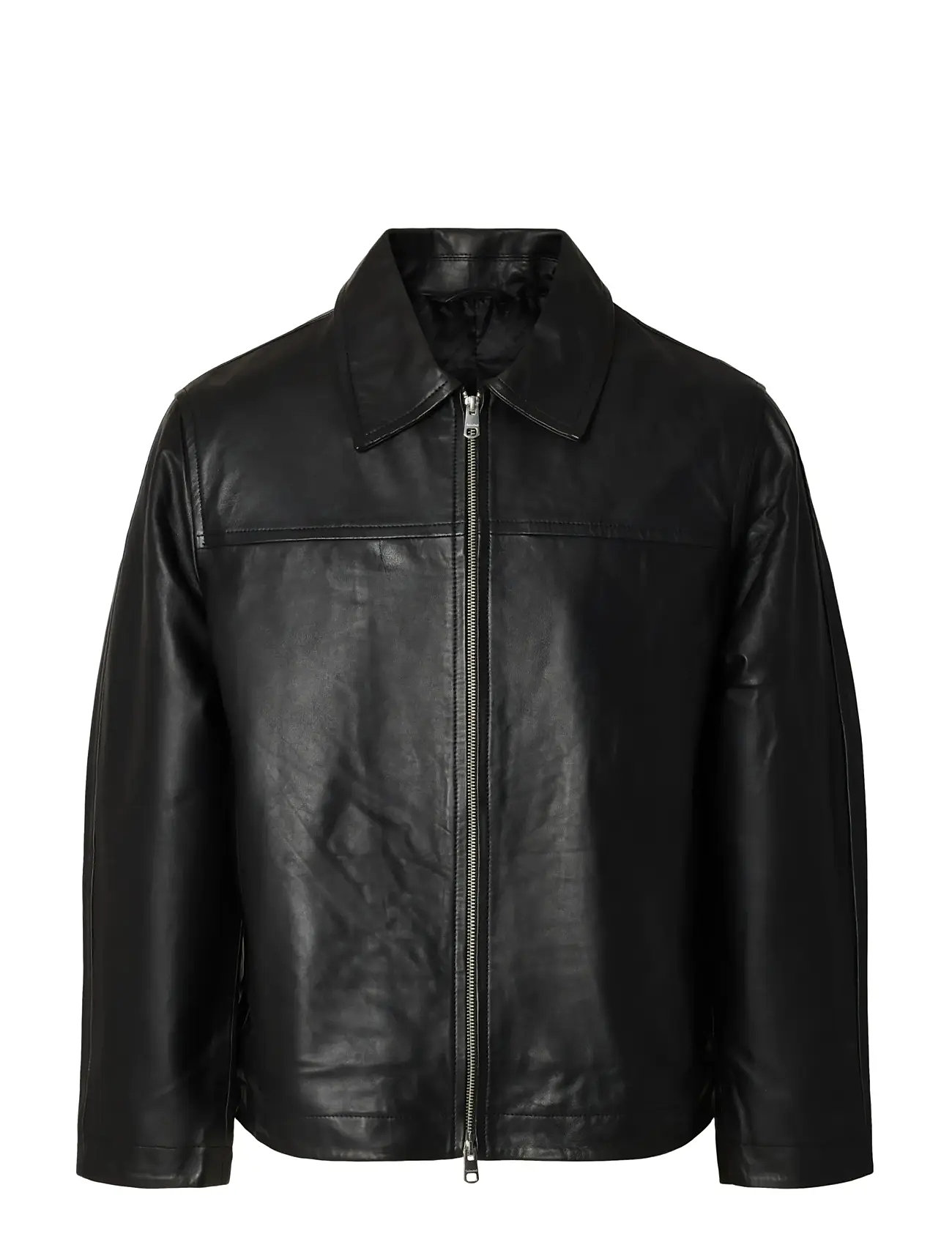 SELECTED Slhlucas Leder Blouson Noos Schwarz - XL - Herren