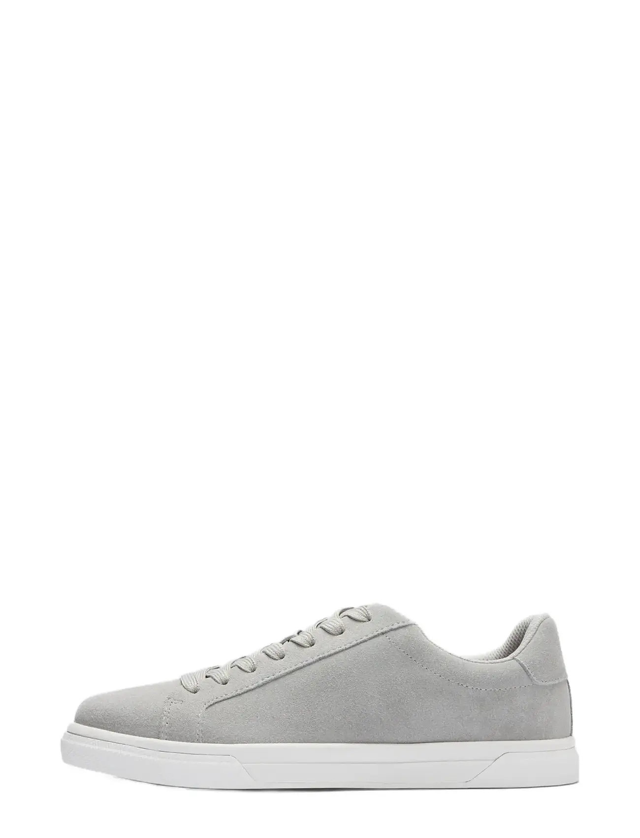 Selected Slhevan Suede Sneaker 2.0 Noos, 42, Grey, Sneakers > Sneakers Med Lav Top, Herre