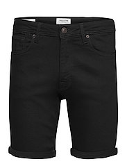 Selected Homme - SLHALEX 332 BLCK SU-ST DNM SHORTS U - denim shorts - black denim - 0