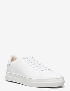 SLHDAVID CHUNKY LEATHER TRAINER - low tops - white