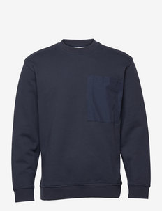 SLHRELAXAIONI CREW NECK SWEAT - swetry - sky captain