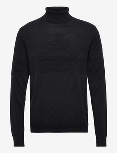 SLHMAINE LS KNIT ROLL NECK W - poolokaulus - black