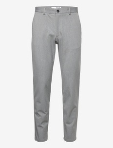 SLHSLIM-BEST FLEX PANTS B - pantalons - dark grey melange