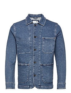 no collar jean jacket