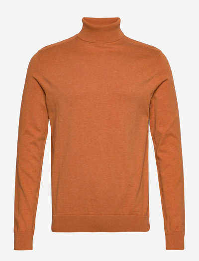 Brown roll neck sweater