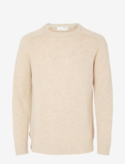 Lambs wool crew neck sweater