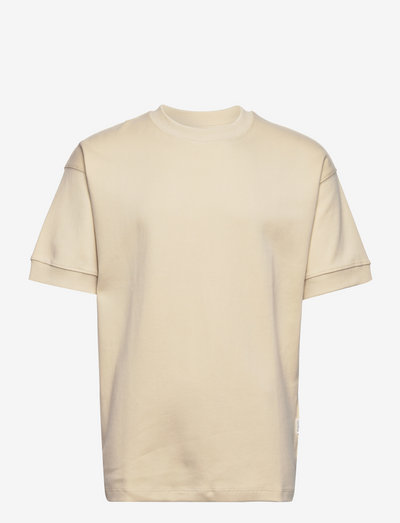 SLHOVERSIZECORTON SS O-NECK TEE W - t-shirts à manches courtes - cloud cream