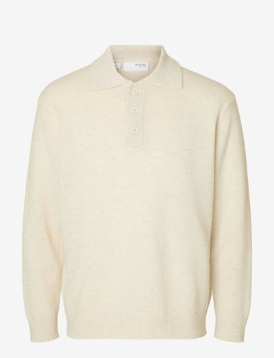 SLHREUBEN LS KNIT RELAXED POLO
