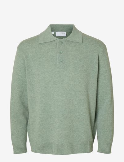 SLHREUBEN LS KNIT RELAXED POLO