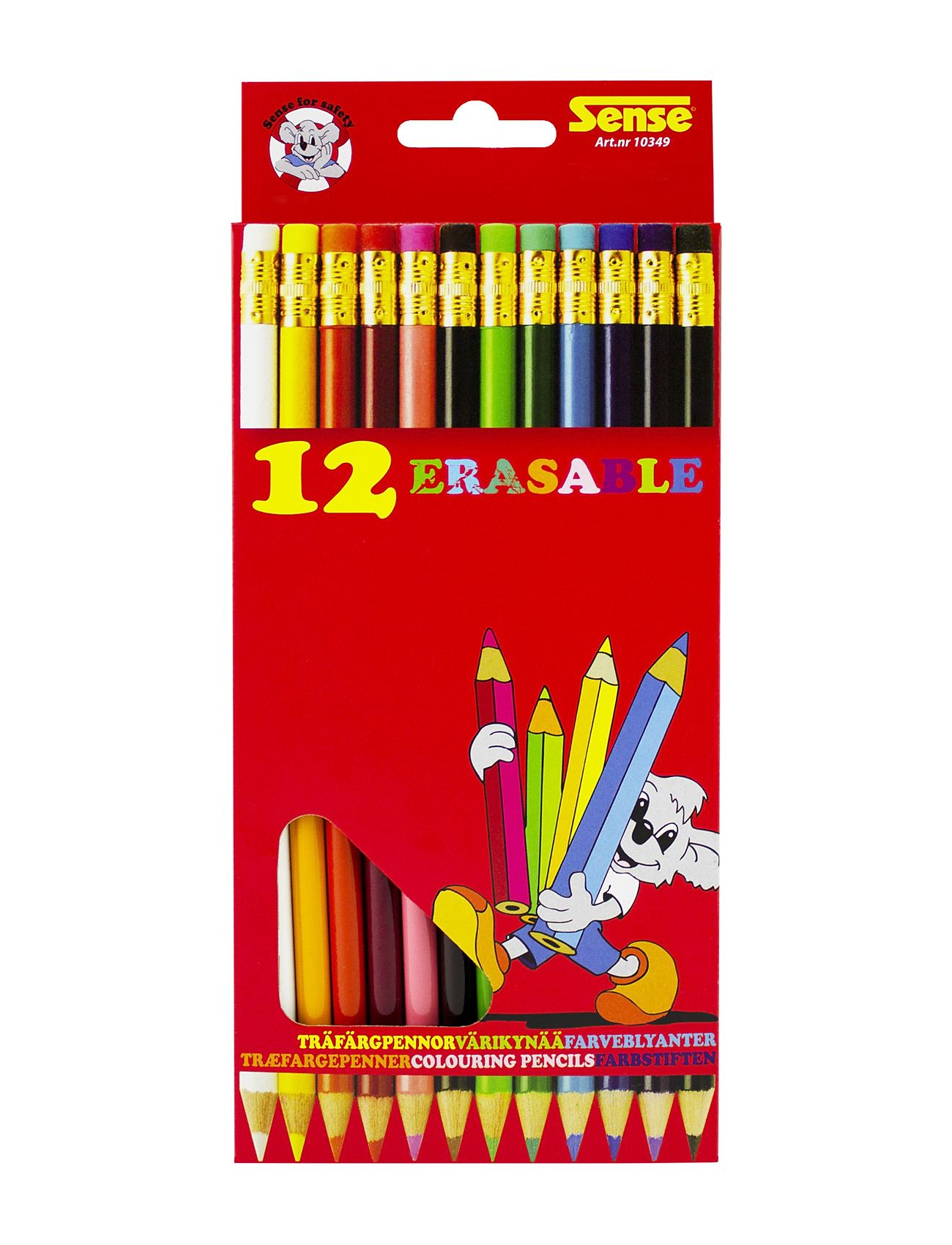 Raderbara Träfärgpennor 12-P Toys Creativity Drawing & Crafts Drawing Coloured Pencils Multi/patterned Sense