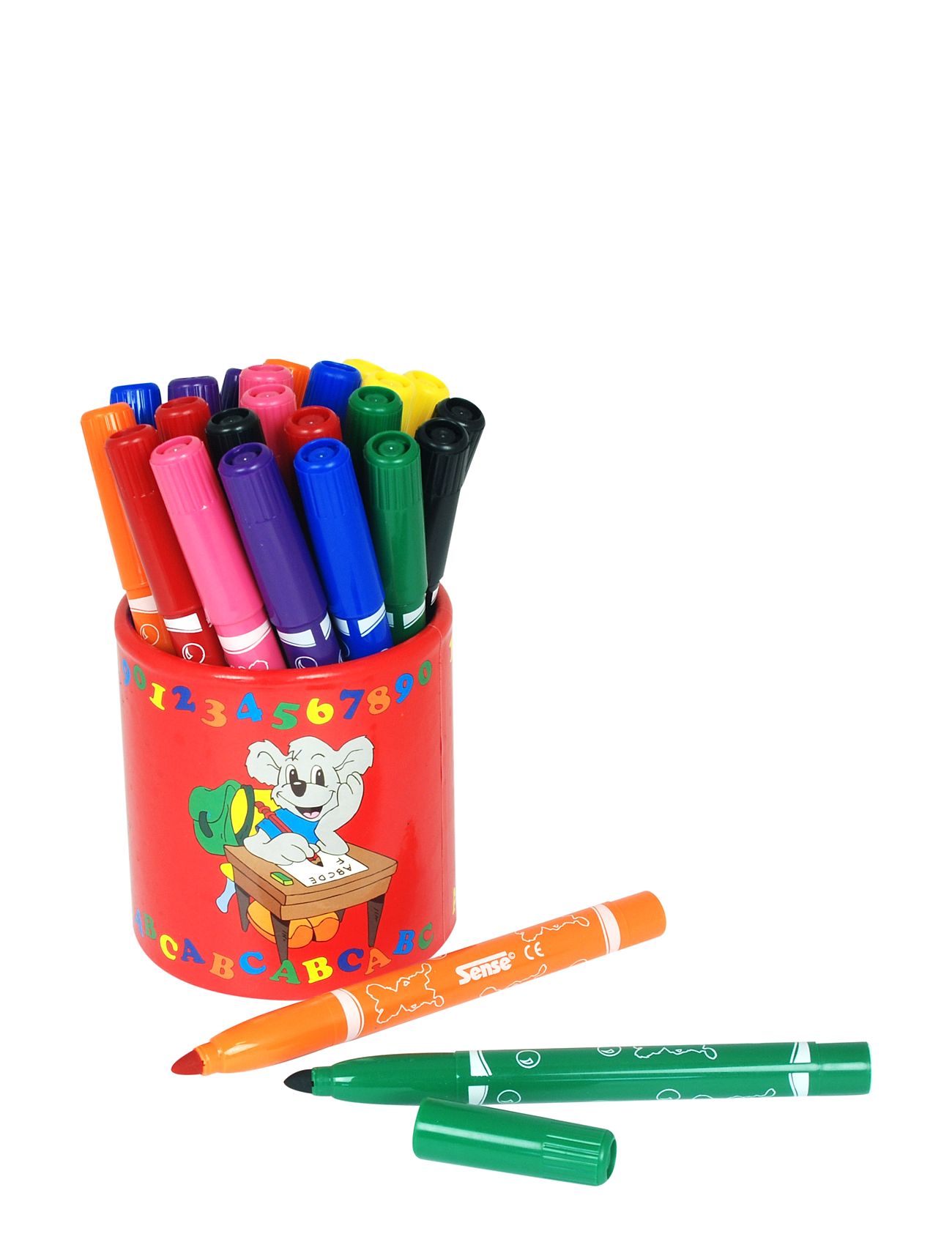 Fiberpennor Jumbo 24-P,Pennburk Toys Creativity Drawing & Crafts Drawing Coloured Pencils Multi/patterned Sense