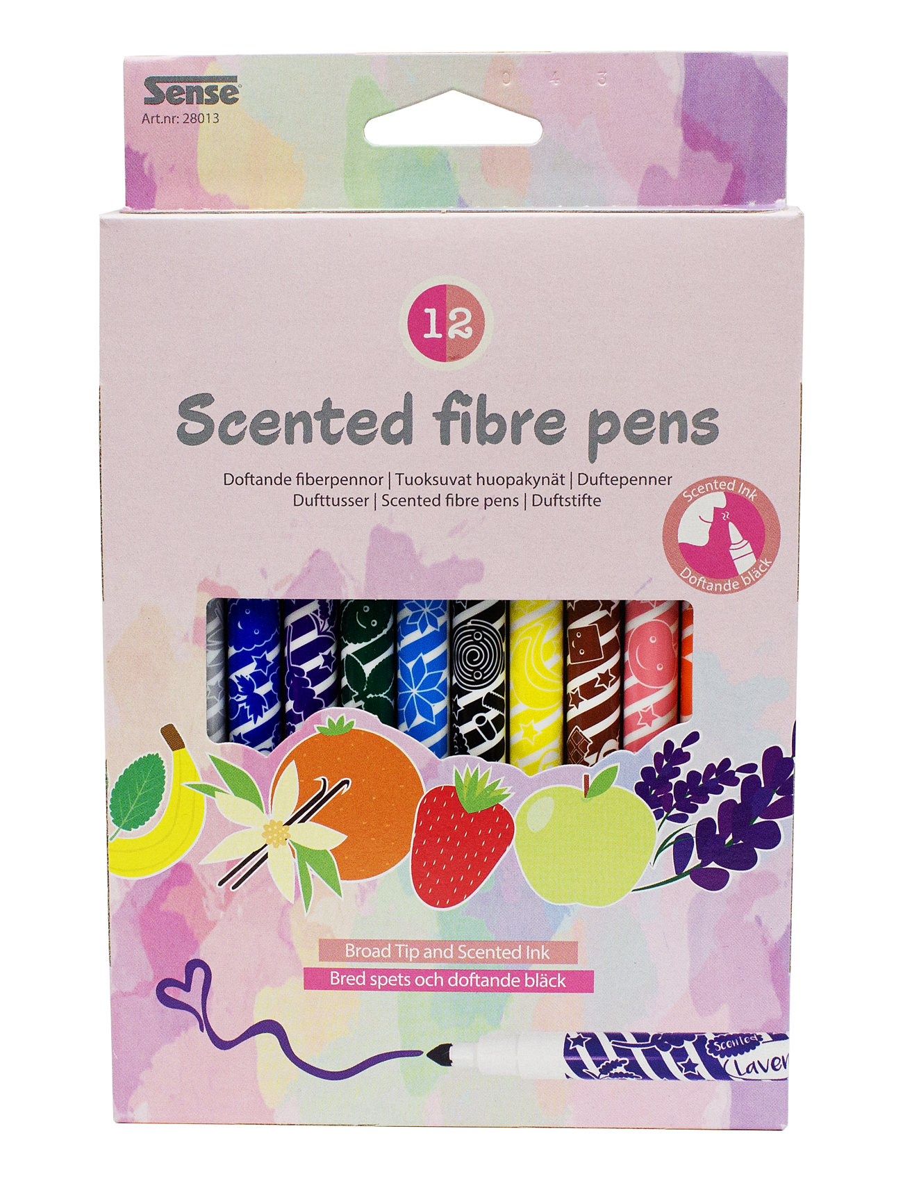 Doftpennor 12-P Toys Creativity Drawing & Crafts Drawing Coloured Pencils Multi/patterned Sense