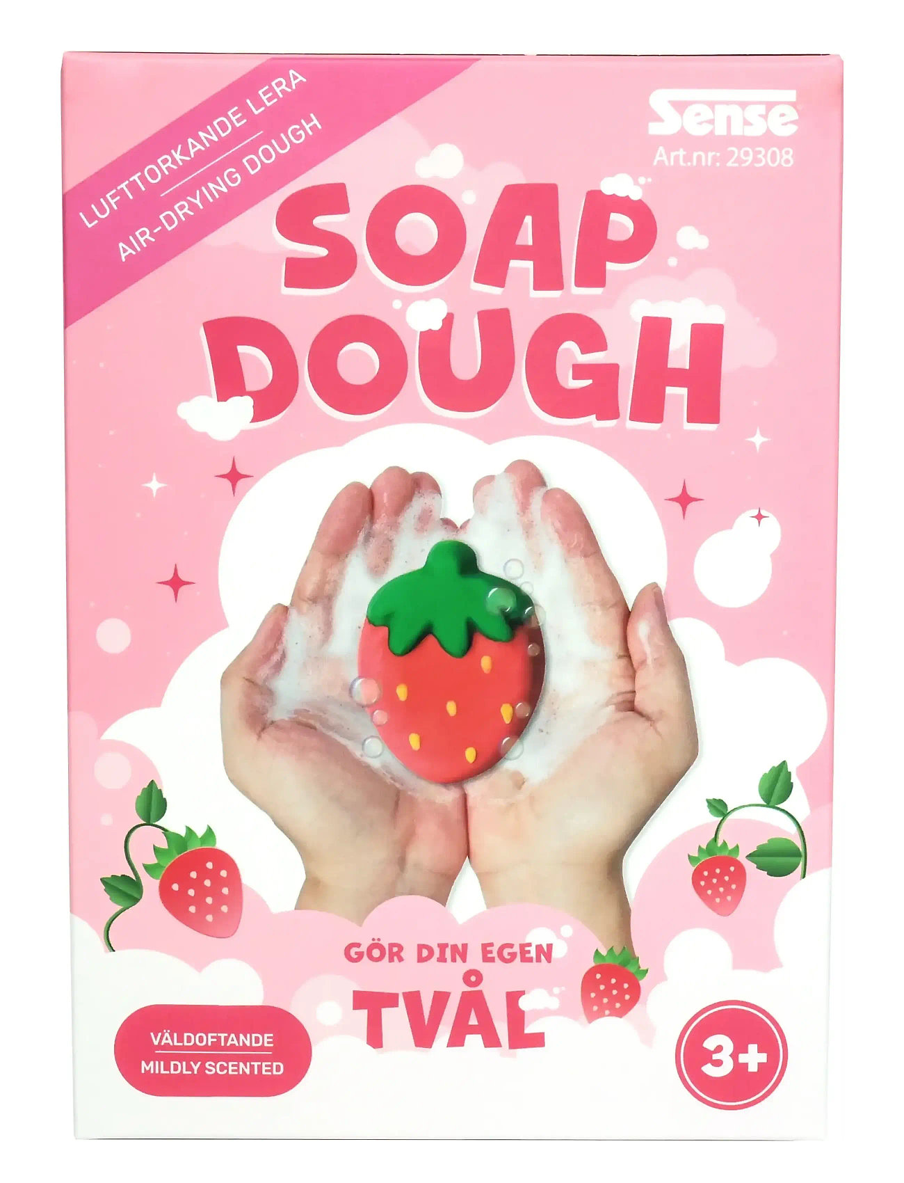 SENSE Tvållera Jordgubbe Pink - One Size - Kinder