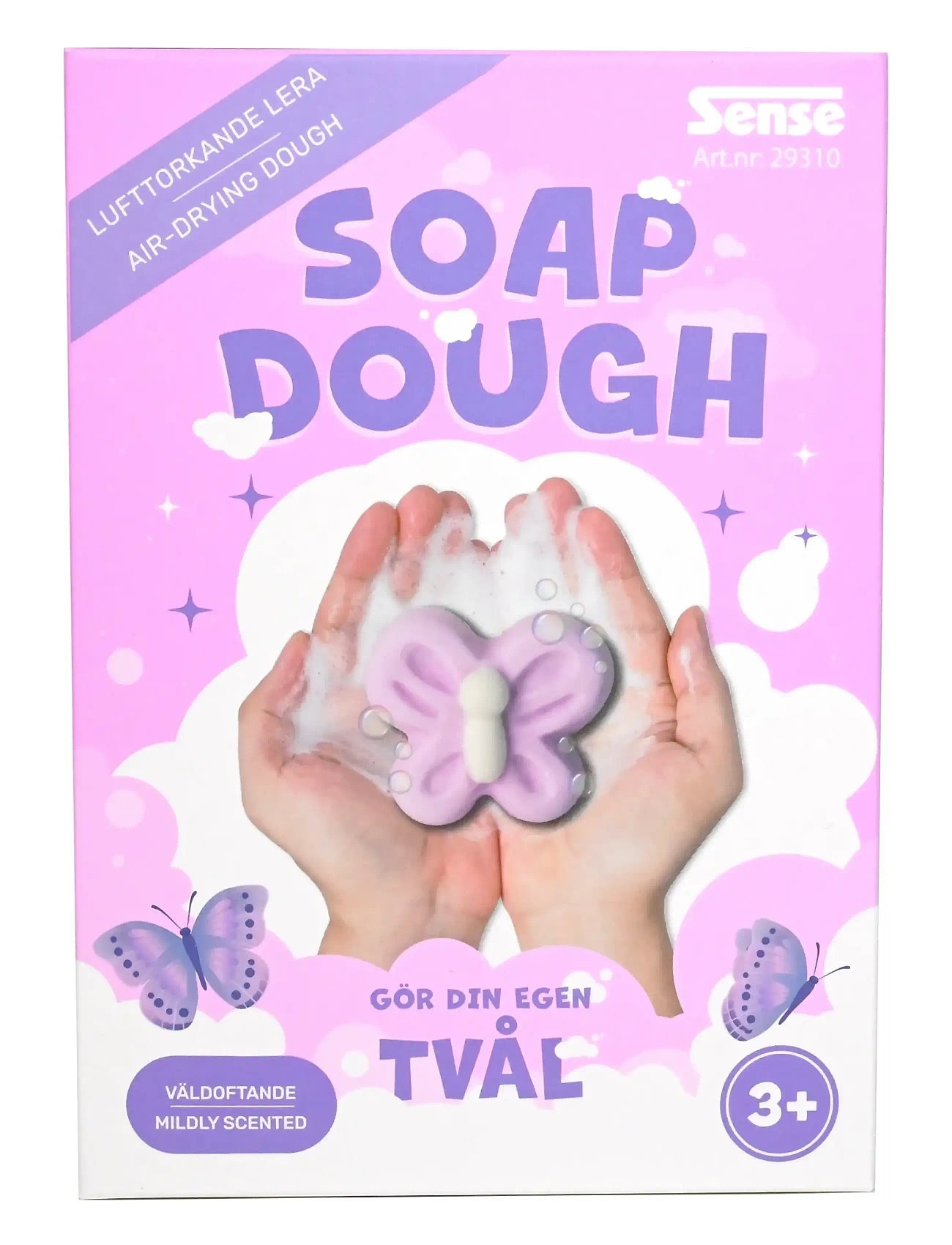 Sense Tvållera Fjäril, One Size, Pink, Håndværk > Håndværkssæt, Børn