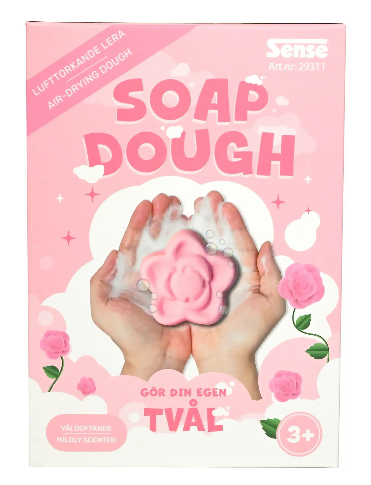 SENSE Tvållera Ros Pink - One Size - Kinder
