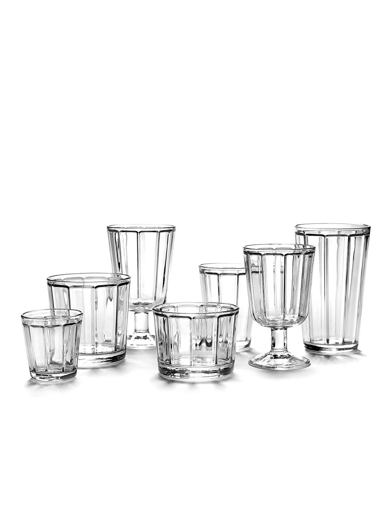 Serax Glass Tumbler Surface By Sergio Herman Set/4 Nude