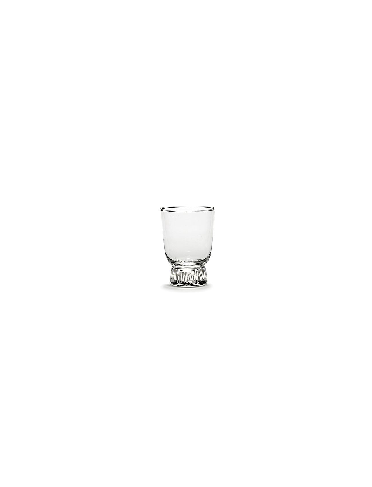 Glass Feast 25 Cl Stripes Sandblasted By Ottolenghi Set/4 Home Tableware Glass Drinking Glass Nude Serax