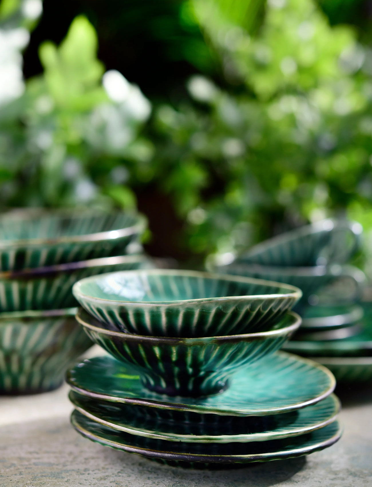 Serax Salad Bowl Green Verde Lanza, Ø 30 cm, Green, Skåle Og Serveringsfade > Serveringsskåle, Unisex