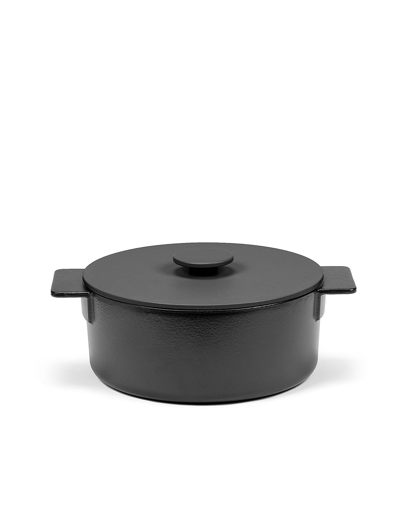 Pot Enamel Cast Iron D26 Surface By Sergio Herman Home Kitchen Pots & Pans Casserole Dishes Black Serax