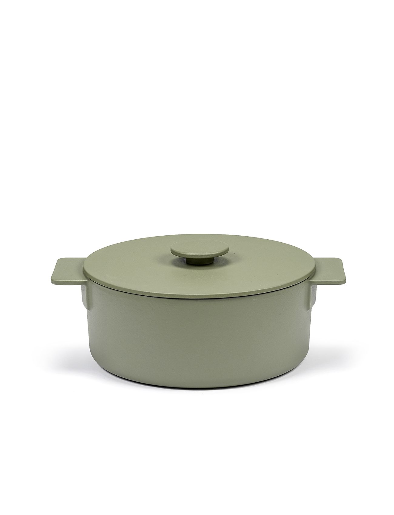 Pot Enamel Cast Iron D26 Surface By Sergio Herman Home Kitchen Pots & Pans Casserole Dishes Green Serax