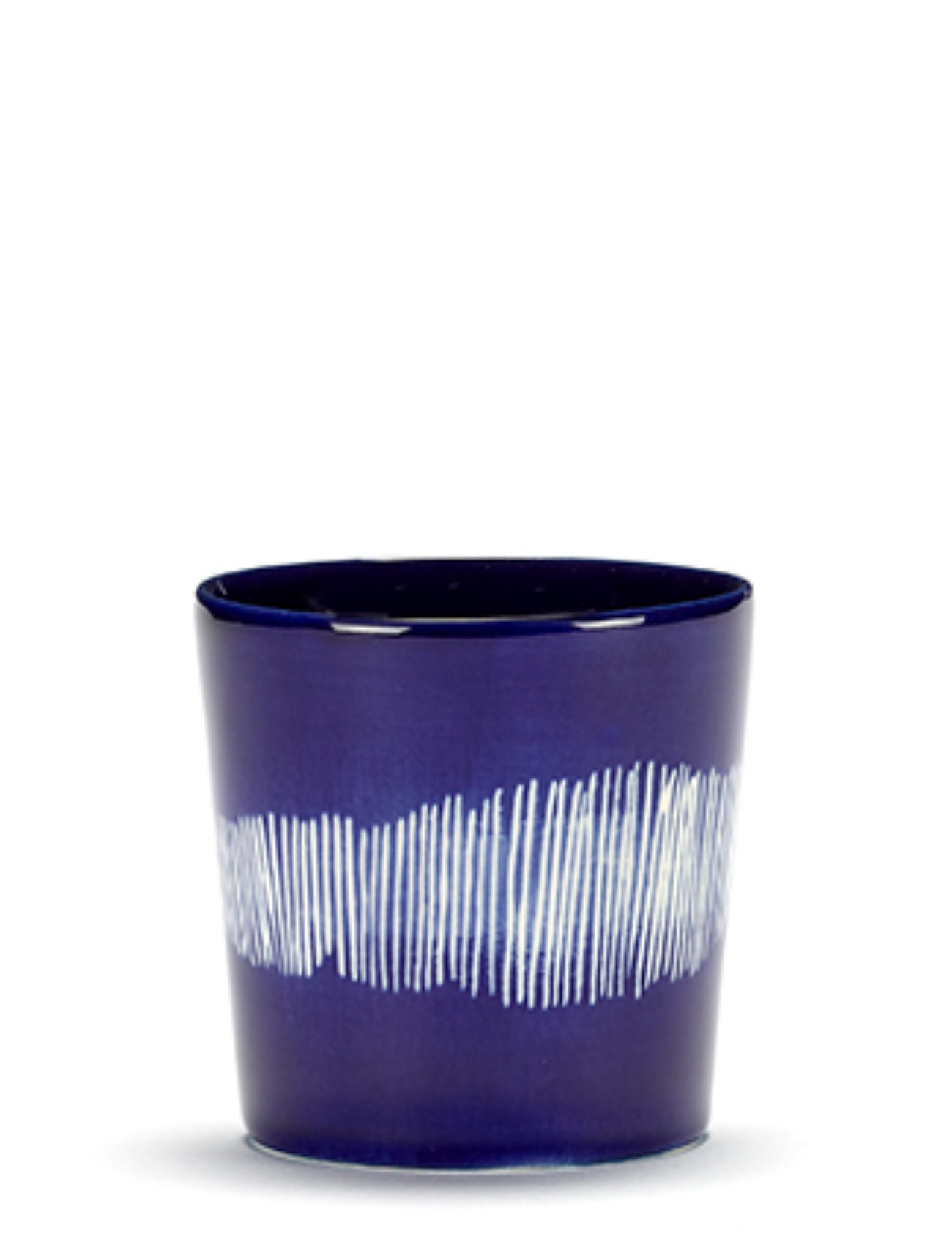 Serax Coffee Cup 25Cl Dark Blue-White Feast By Ottolenghi Set/4 Blå