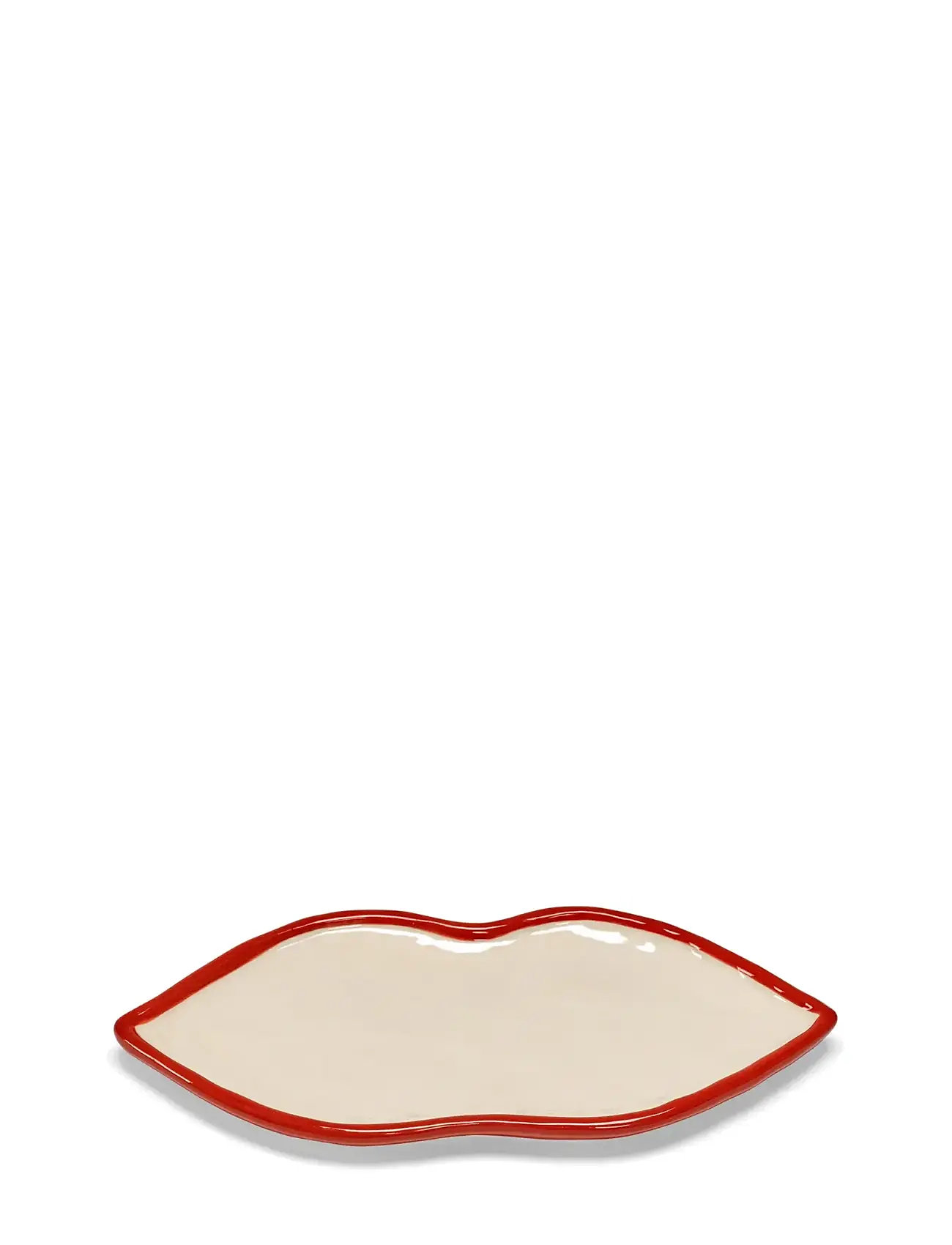 Serax Serving Dish M Red White Set/4, 22 cm, Cream, Serveringsfade > Serveringsfade, Unisex