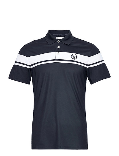 Sergio Tacchini New Young Line Polo Shirt in White & Red 