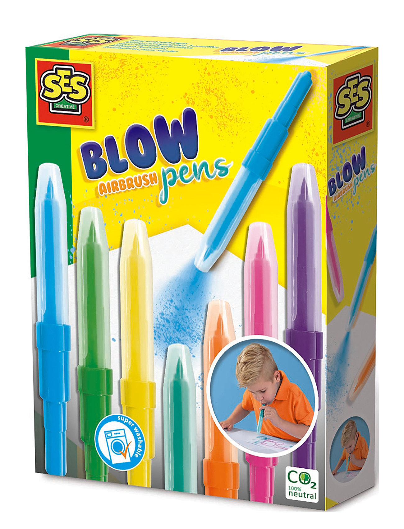 Blow Pens - Airbrush Toys Creativity Drawing & Crafts Craft Craft Sets Multi/patterned SES Creative