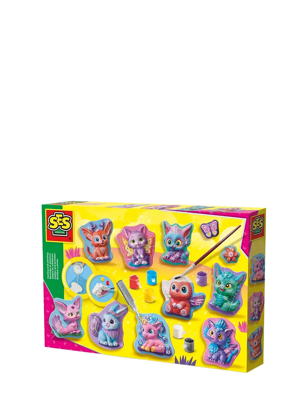 Casting & Painting - Fantasy Figures Toys Creativity Drawing & Crafts Craft Craft Sets Multi/patterned SES Creative