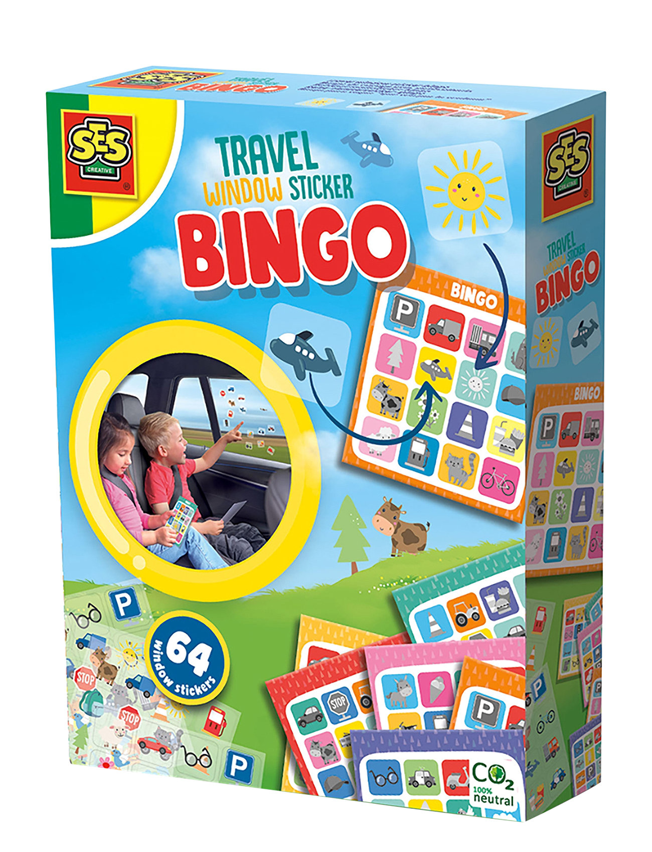 SES Creative Game - Bingo - Car Window Stickers Multi/patterned