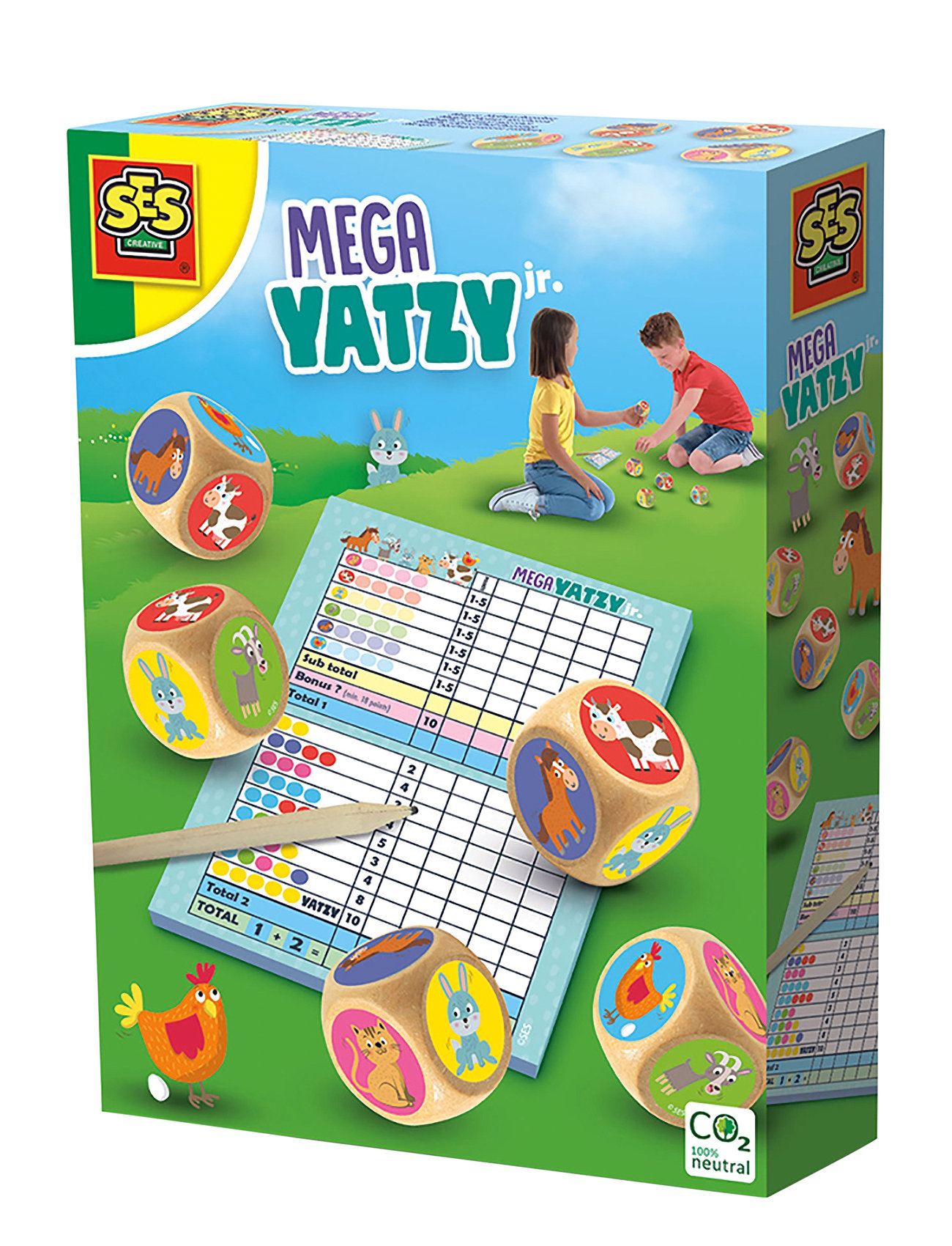 SES Creative Game - Yatzy - Mega Junior Multi/patterned