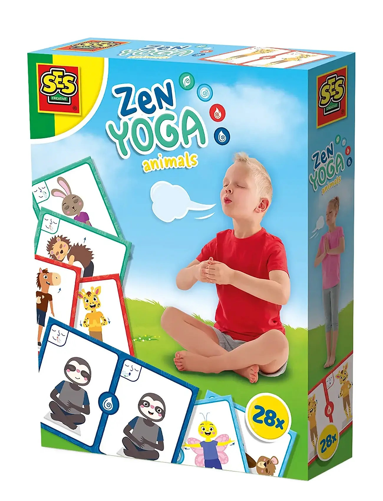 Animal Yoga - Zen Toys Puzzles And Games Games Card Games Multi/patterned SES Creative