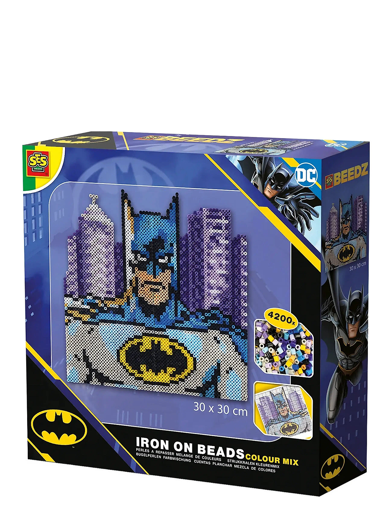 SES Creative Iron On Beads - Dc Batman - Batman 4200 Pcs, One Size, Multi/patterned, Håndværk > Håndværkssæt, Børn
