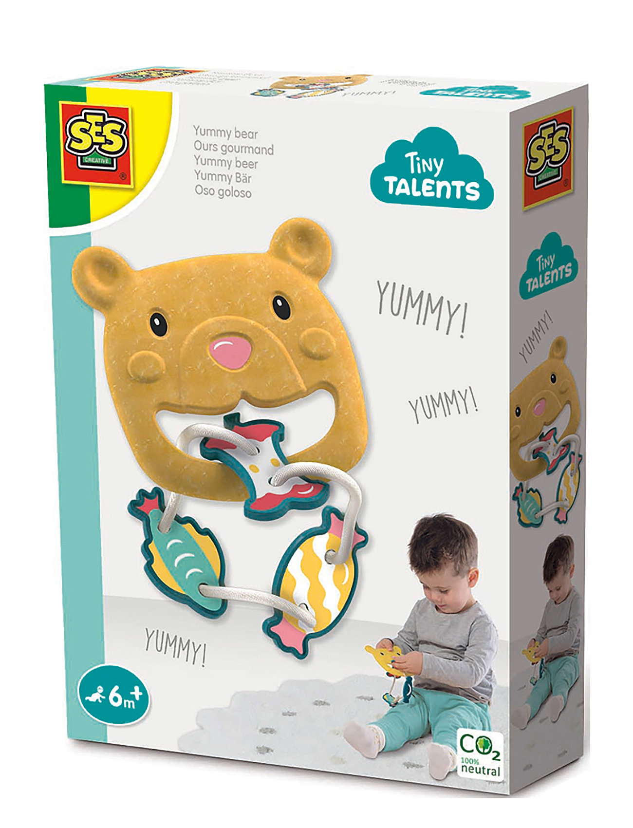 Yummy Bear - Activity Toy Toys Baby Toys Educational Toys Interactive Toys Multi/patterned SES Creative