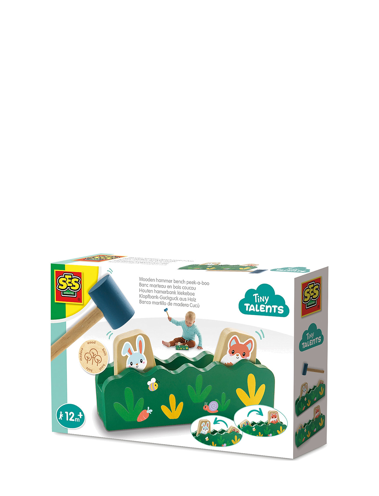 Hammer Bench - Peek-A-Boo Toys Baby Toys Educational Toys Hammer Bench Toy Green SES Creative