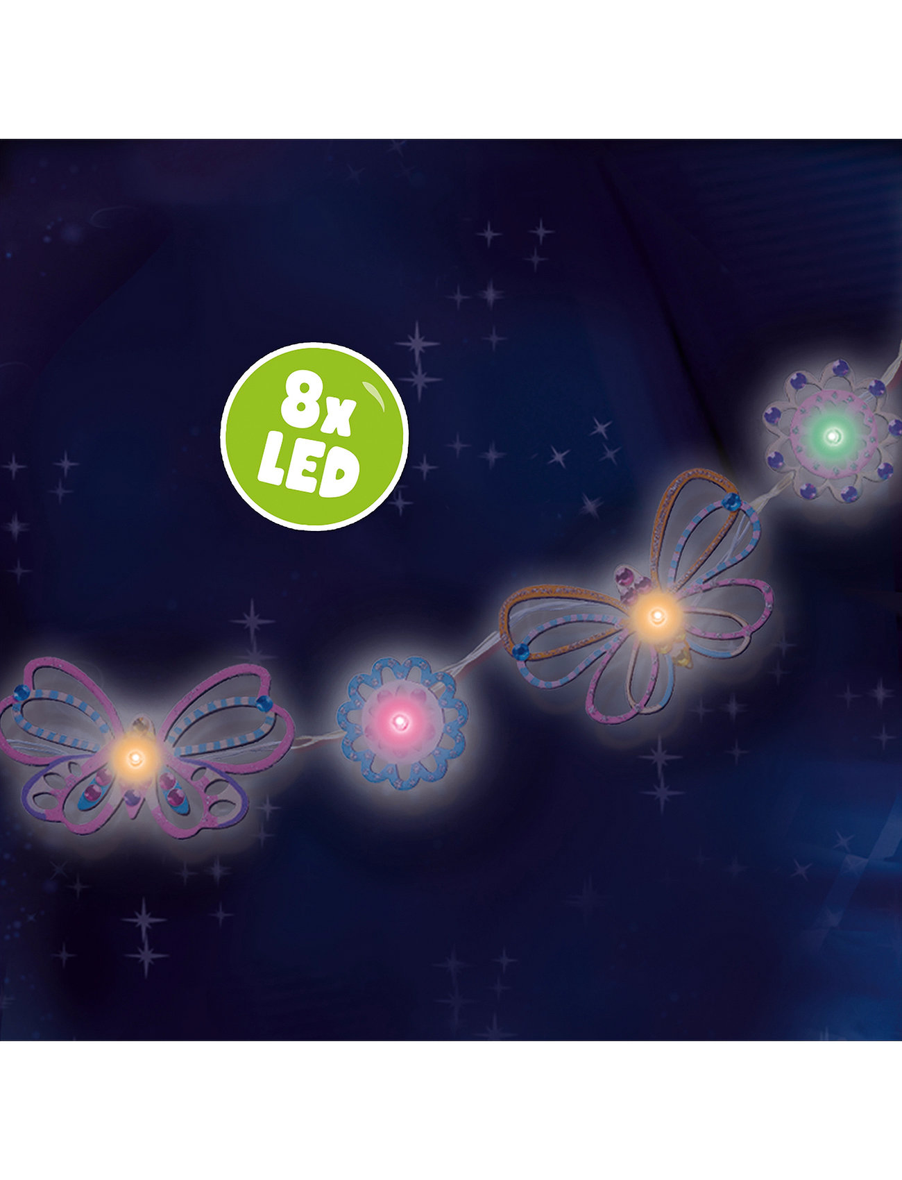 SES Creative Light Garland - Inspired By Nature, One Size, Multi/patterned, Håndværk > Håndværkssæt, Børn