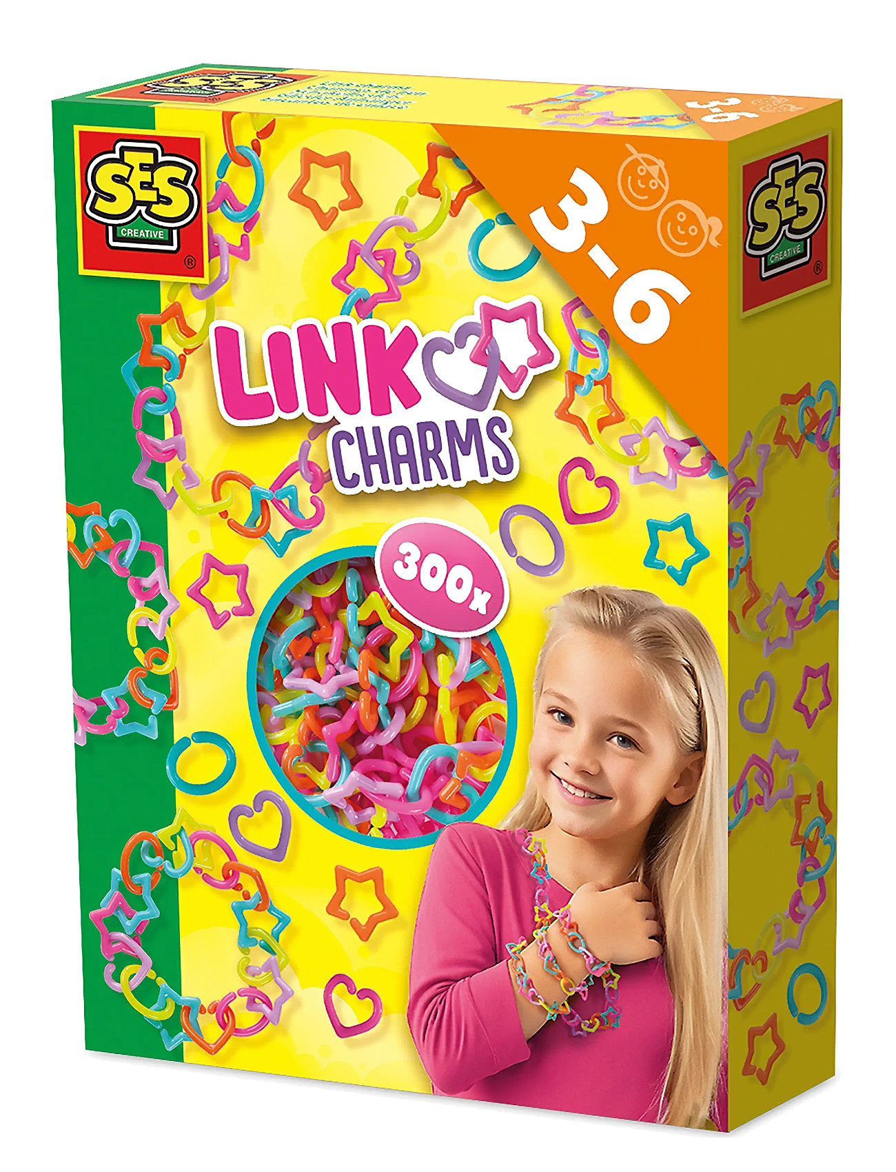 SES CREATIVE Schmuck Bracelets & Necklaces - Link Charms Patterned - One Size - Kinder