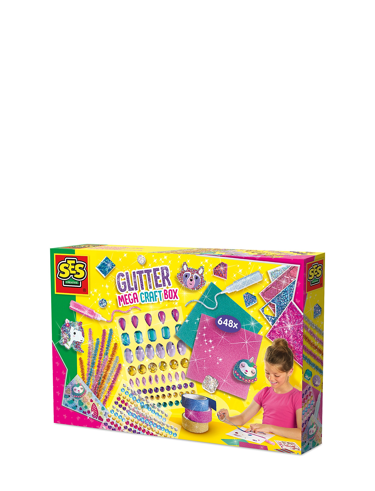 Mega Craft Box - Glitter Toys Creativity Drawing & Crafts Craft Craft Sets Multi/patterned SES Creative